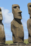 Well Preserved Moai Ahu