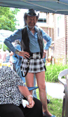 Plaid miniskirt