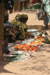 Vendor Selling Tomatoes Peppers