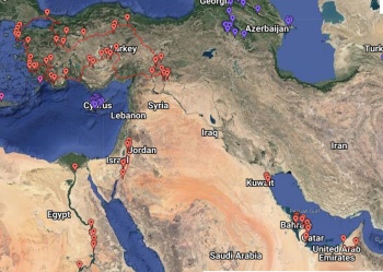 Middle East map